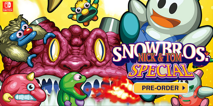 Snow Bros. Special, Platform, Nintendo, Switch, Nintendo Switch, release date, trailer, screenshots, pre-order now, Japan