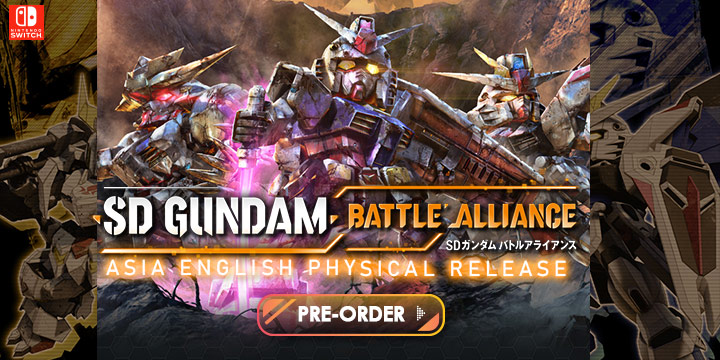 SD Gundam Battle Alliance (English), SD Gundam Battle Alliance, SD Gundam Battle Alliance Asia English, Switch, Nintendo Switch, Asia, gameplay, screenshots, release date, price, pre-order now, trailer, physical, Asia English, SD Gundam, Gundam Universe, Bandai Namco