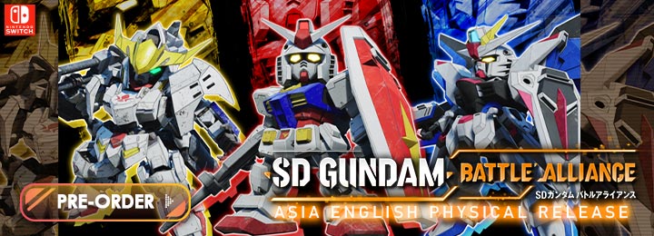 SD Gundam Battle Alliance (English), SD Gundam Battle Alliance, SD Gundam Battle Alliance Asia English, Switch, Nintendo Switch, Asia, gameplay, screenshots, release date, price, pre-order now, trailer, physical, Asia English, SD Gundam, Gundam Universe, Bandai Namco