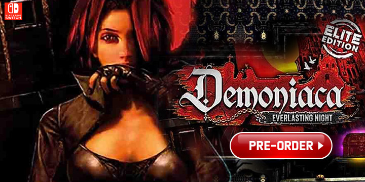 Demoniaca: Everlasting Night [Elite Edition], Demoniaca Everlasting Night, Demoniaca, Switch, Nintendo Switch, release date, trailer, screenshots, pre-order now, features, US, North America, eastasiasoft, VGNYsoft