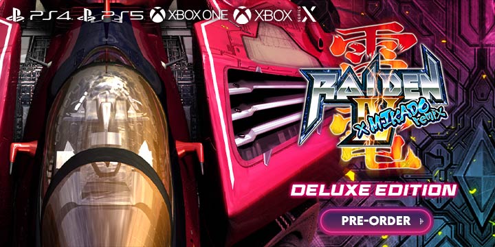 Raiden IV x Mikado Remix [Deluxe Edition], Raiden IV x Mikado Remix, Raiden IV Mikado Remix, NIS America, PS4, PS5, PlayStation 4, PlayStation 5, XONE, Xbox One, Xbox Series, US, Europe, Japan, Asia, gameplay, features, release date, price, trailer, screenshots, Raiden IV x Mikado Remix & Raiden V: Director's Cut
