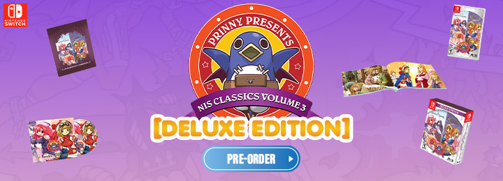 Prinny Presents NIS Classics Volume 3 [Deluxe Edition], Prinny Presents NIS Classics Volume 3 Deluxe Edition, Prinny Presents NIS Classics Volume 3: La Pucelle: Ragnarok and Rhapsody: A Musical Adventure Deluxe Edition, La Pucelle: Ragnarok, Rhapsody: A Musical Adventure, Prinny Presents NIS Classics Vol. 3, Nintendo Switch, Switch, US, Europe, North America, release date, price, pre-order now, features, Screenshots, trailer, NIS America
