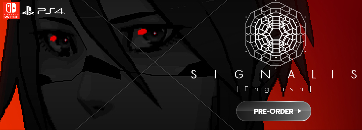 SIGNALIS (English), SIGNALIS, SIGNAL, Nintendo Switch, Switch, PlayStation 4, PS4, Japan, release date, price, trailer, pre-order, Features, Playism, Physical